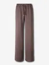 Herno Drawstring Casual Pants In Burgundy