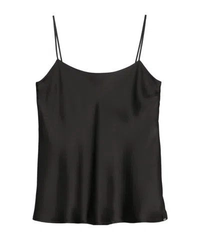 HERNO HERNO SPAGHETTI STRAPS SATIN TANK TOP