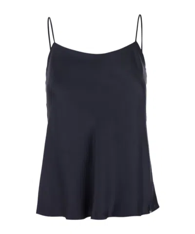 HERNO HERNO SPAGHETTI STRAPS SATIN TANK TOP
