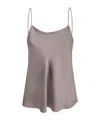 Herno Beige Top With Spaghetti Straps In Satin Woman