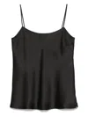 Herno Satin Tank Top In Black