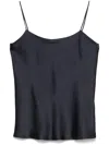 Herno Satin Tank Top In Blue
