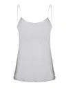 Herno Beige Top With Spaghetti Straps In Satin Woman In White