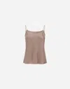 Herno Satin Top In Dove Grey