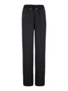 Herno Blue Pants With Elastic Drawstring Waist In Tech Fabric Woman In 9300