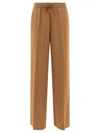 Herno Straight Trousers In Technical Fabric In Beige