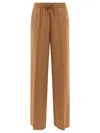 Herno Straight Trousers In Technical Fabric In Beige