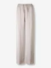 Herno Satin Trousers In Neutral
