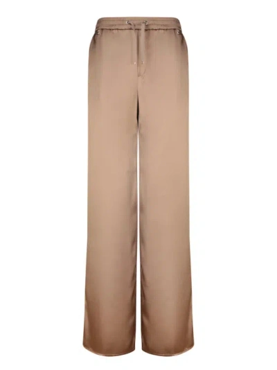 Herno Satin Trousers In Pink
