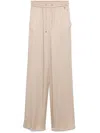 Herno Elastic Waist Casual Pants In Nude