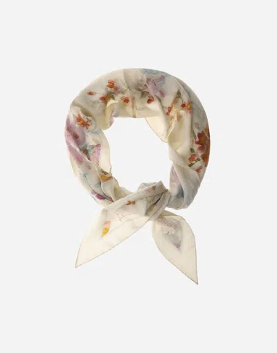 Herno Scarf In Floral Print In Multi