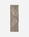 Herno Scarf In Iconic Print Silk In Brown