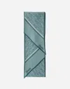 Herno Scarf In Iconic Print Silk In Light Blue