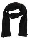 Herno Scarf Made Of Pure Carded Wool Yarn In Black