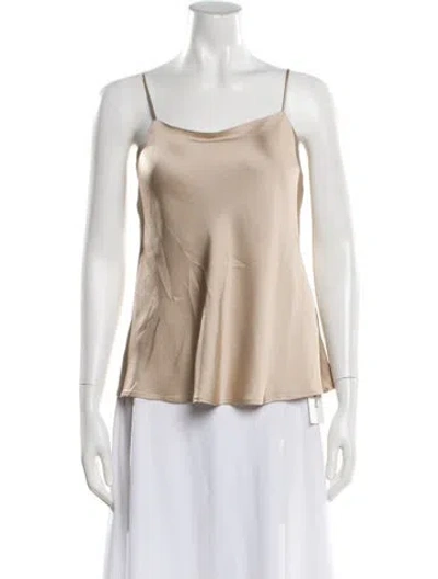 Pre-owned Herno Scoop Neck Sleeveless Top In Neutral
