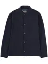 Herno Collared Jacket Long Sleeves Front Pockets In Blue