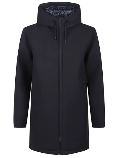 Herno Scuba Long Jacket In Black