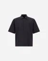Herno Seer-crease Shirt In Black