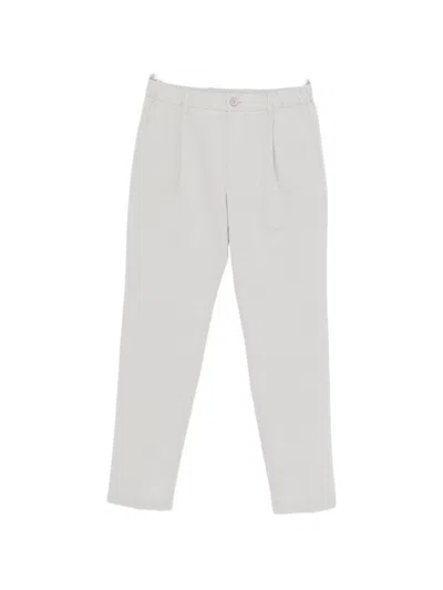 Herno Trousers With Pleats In Brown