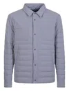 Herno Long-sleeved Down Jacket In Blue