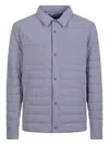 Herno Long-sleeved Down Jacket In Blue