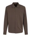 Herno Hemd Aus Seer-crease In Brown