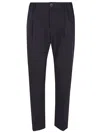 Herno Black Bi-stretch Tricot Jersey Trousers