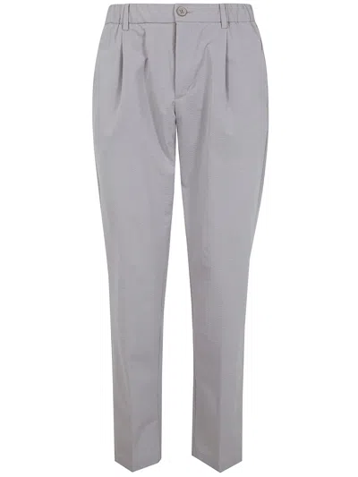 Herno 'seercrease' Trousers In Gray