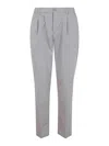 Herno Seercrease Trousers In Grey