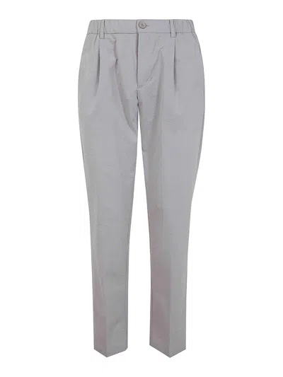 Herno Seercrease Trousers In Grey
