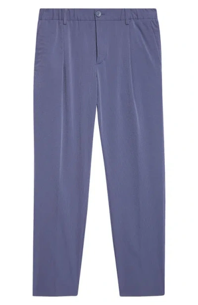 Herno Seersucker Pants In Purple