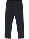 Herno Seersucker Trousers In Blue