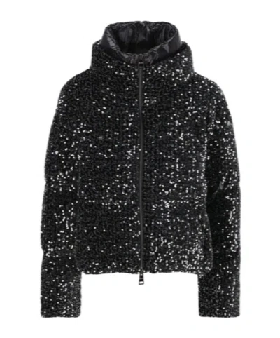 HERNO HERNO SEQUIN EMBELLISHED COAT