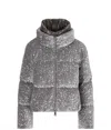 Herno Vest In Velvet Paillettes In Grey