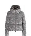 Herno Quilted Velvet Paillettes Puffer Jacket