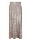Herno Sequin-embellished Maxi Skirt In Gray