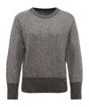 Herno Alpaca And Wool Crewneck Sweater In Gray