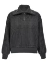 Herno Sequin Half-zip Sweatshirt
