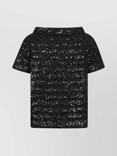 HERNO SEQUIN SHORT SLEEVE JACKET