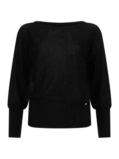 Herno Sequined Shirt In Black