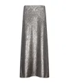 Herno A-linien-rock Mit Pailletten In Gray
