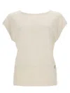 Herno Sequined T-shirt In White