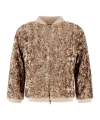 Herno Resort Bomber Jacket In Shiny Expression In Brown