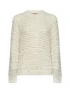 Herno Sequin-embroidered Alpaca-blend Corn-stitch Sweater In Neutral
