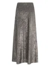 Herno A-linien-rock Mit Pailletten In Silver