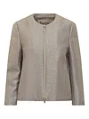 Herno Zipped Cropped Jacket