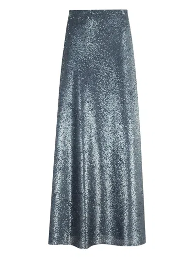 HERNO SEQUINNED MIDI SKIRT
