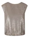 Herno Sequin-embellished Top In Gray