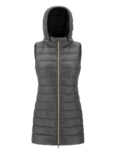 Herno Serena Gilet In Gray
