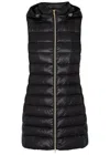 Herno Serena Quilted Hooded Shell Gilet In Black